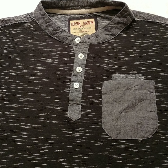 Hudson Barrow NYC button front Men's shirt, Medium - Picture 2 of 7
